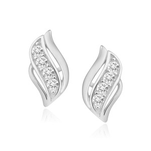 Cercei argint cu pietre DiAmanti Z1401E-DIA (Argint 925‰ 1,3 g.)